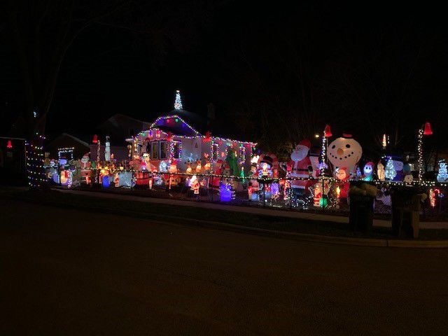 Wade Otis display at night